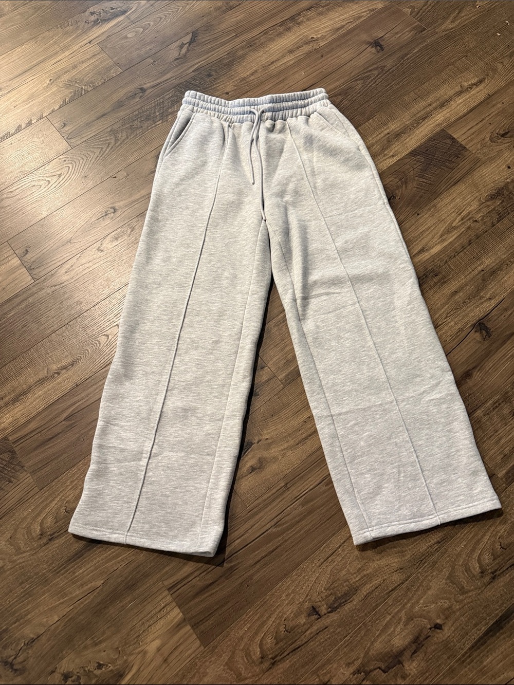 Amazon Wide Leg Gray Sweatpants